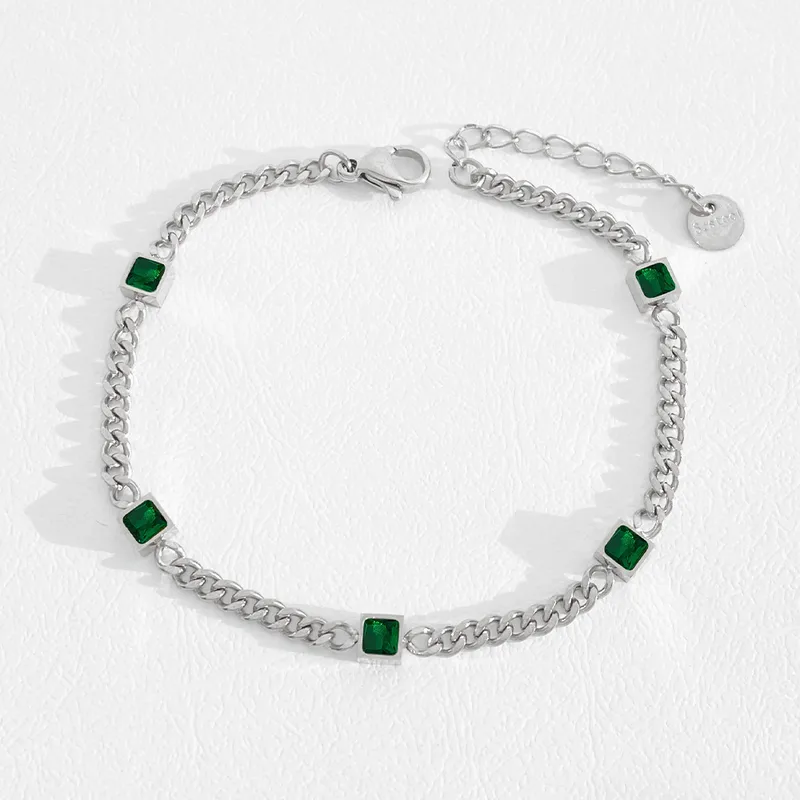 Chain and Stone Bracelet