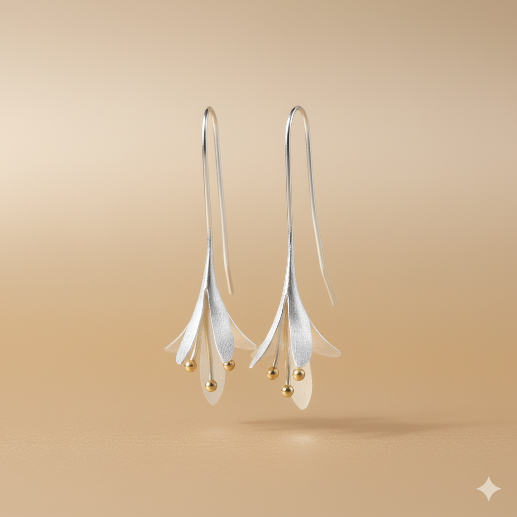 Sterling Lily Earrings