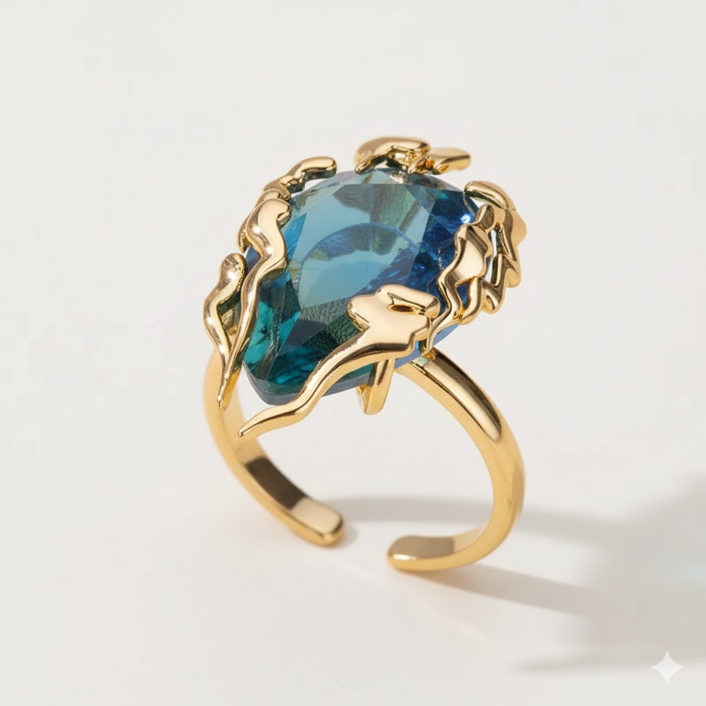 Azure Kraken Ring