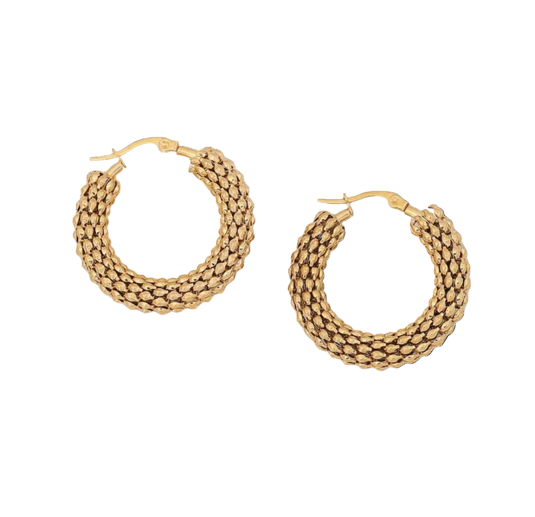 Round Hoop Earrings