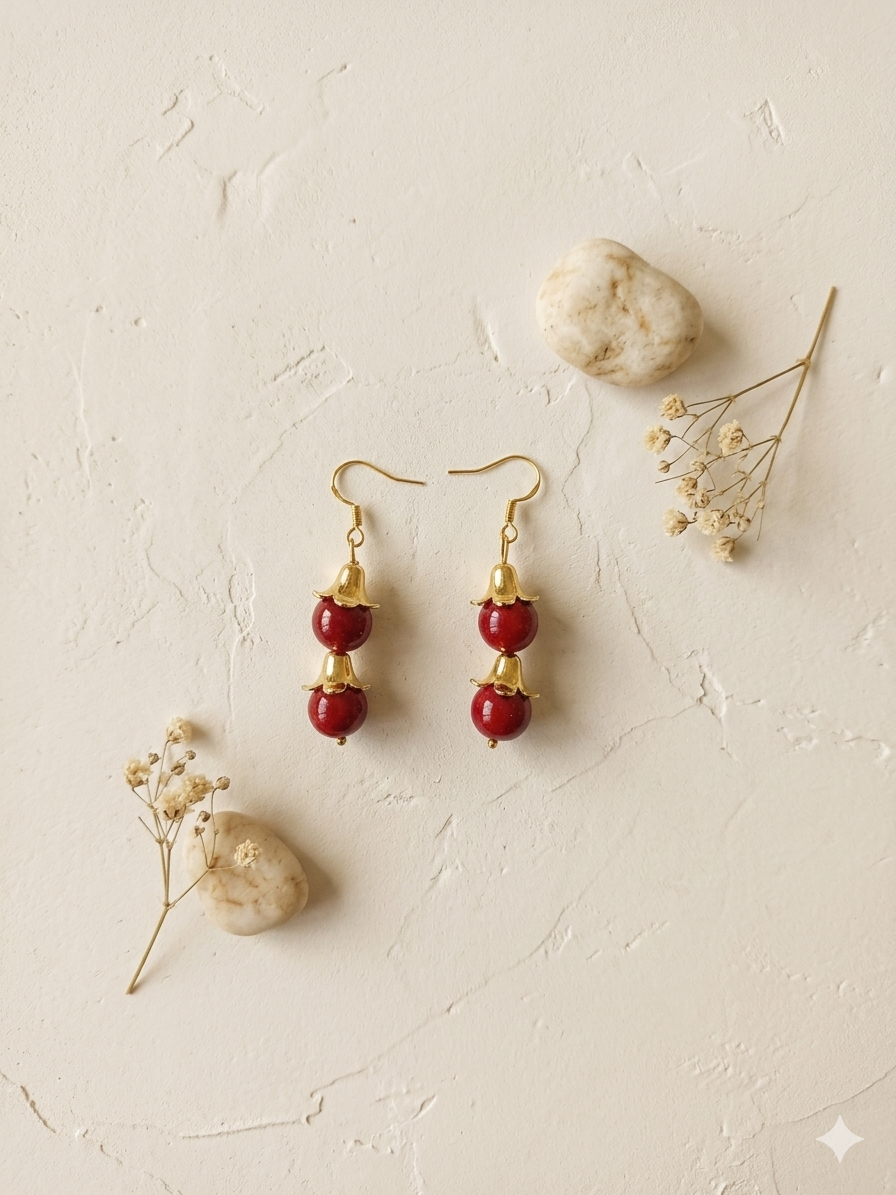 Gilded Rosebud Drops