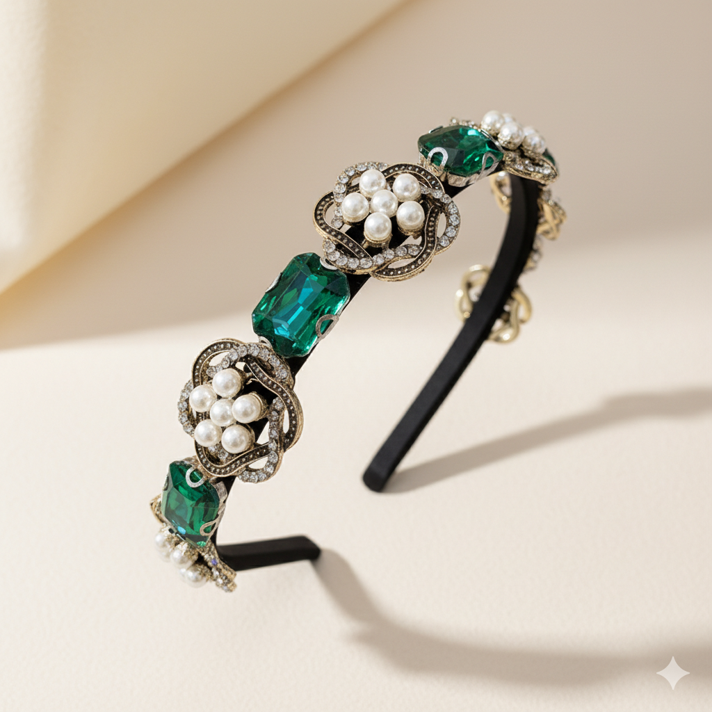 Baroque Camellia headband