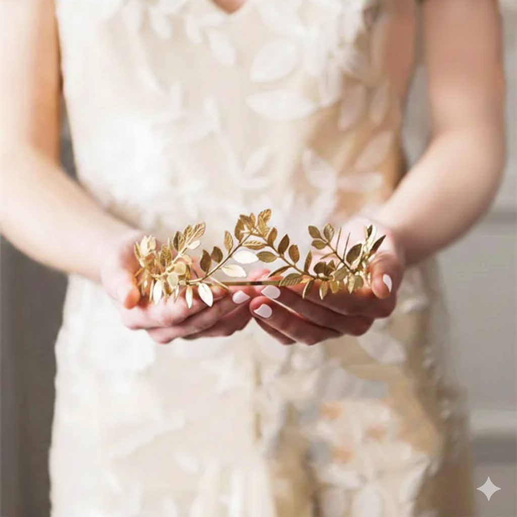 Gilded Laurel Crown
