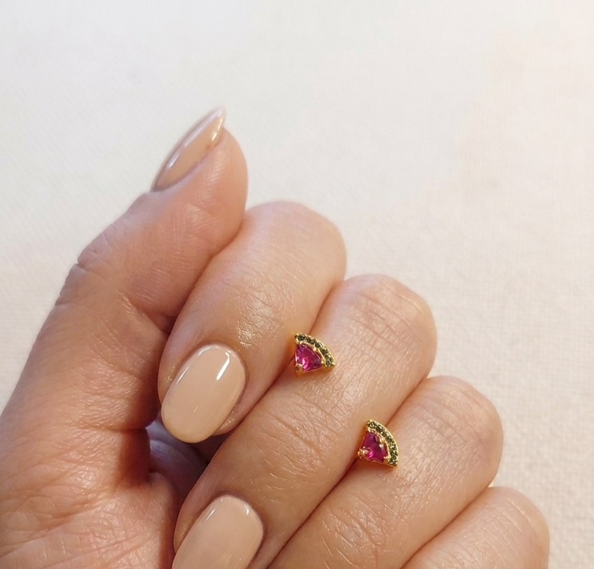 Watermelon Screw-Back Studs