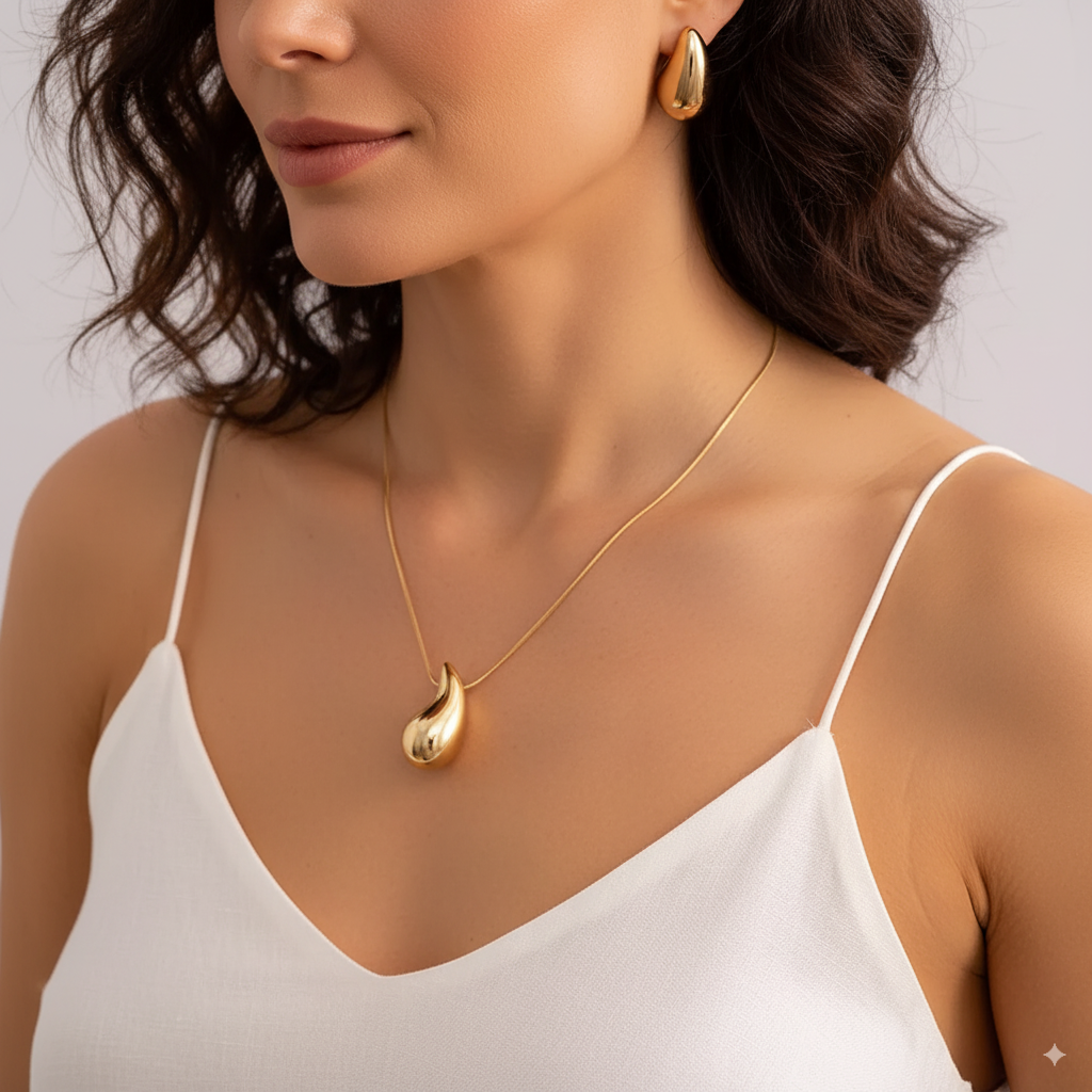 Droplet Chain Necklace