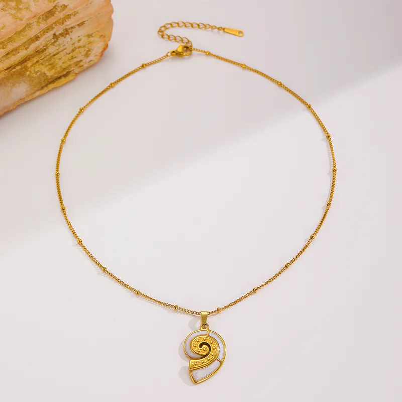 The Seashell Spiral Necklace