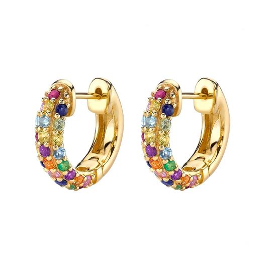 Small colorful hoops ''Round  stones''