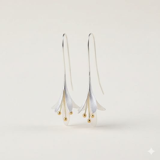Sterling Lily Earrings
