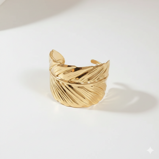 Golden Plume Bangle