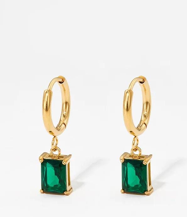 Square Gem Earrings