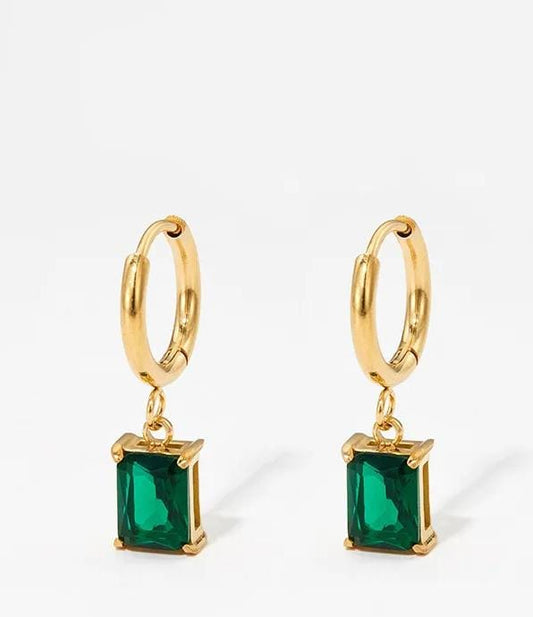 Square Gem Earrings