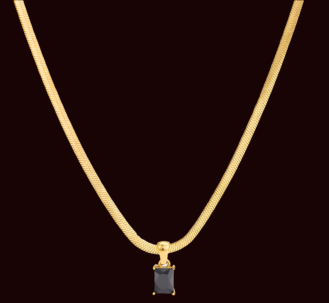 Square Gem Necklace