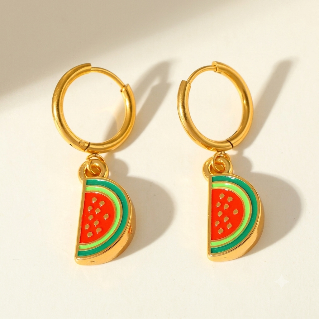 Sweet watermelon earrings