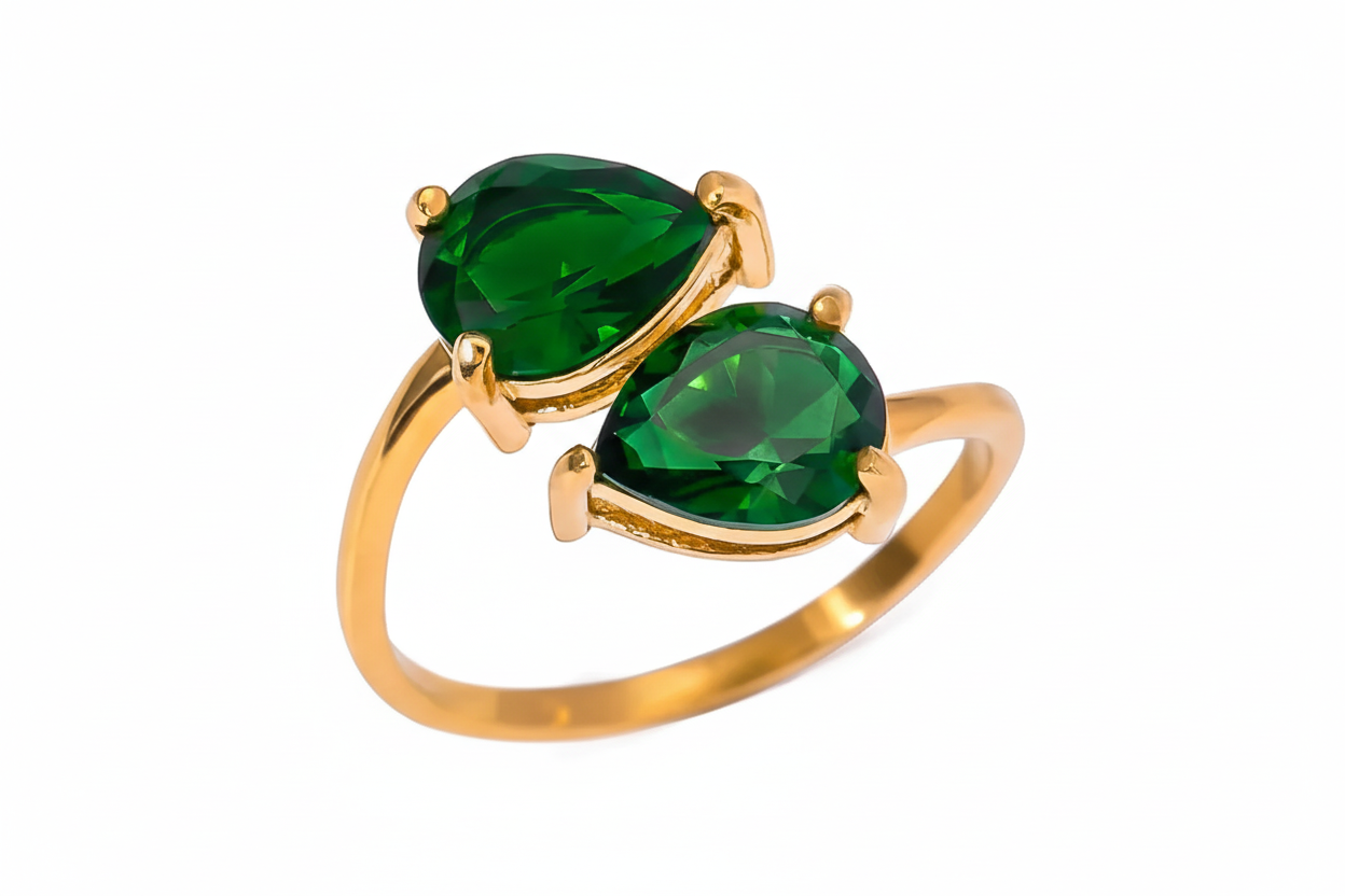 The Emerald Duo Ring