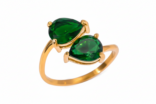 The Emerald Duo Ring