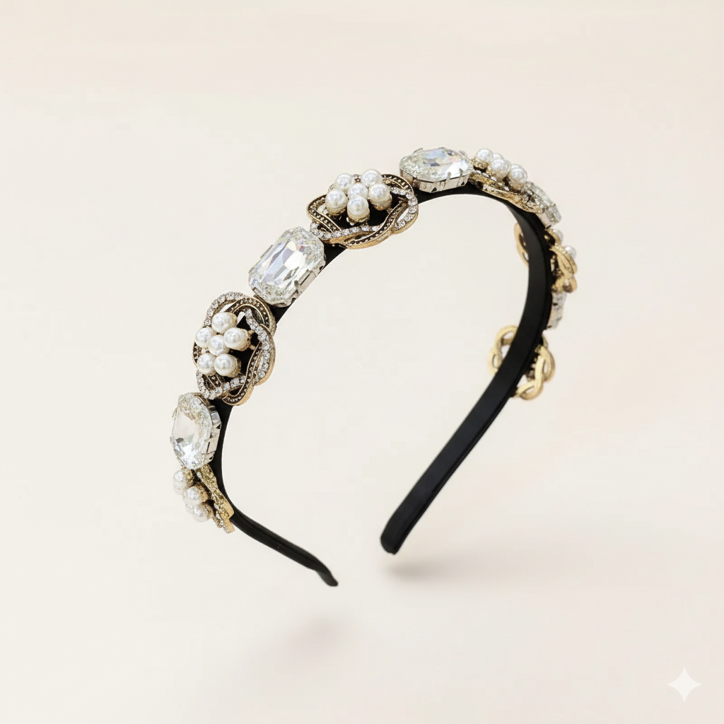 Baroque Camellia headband