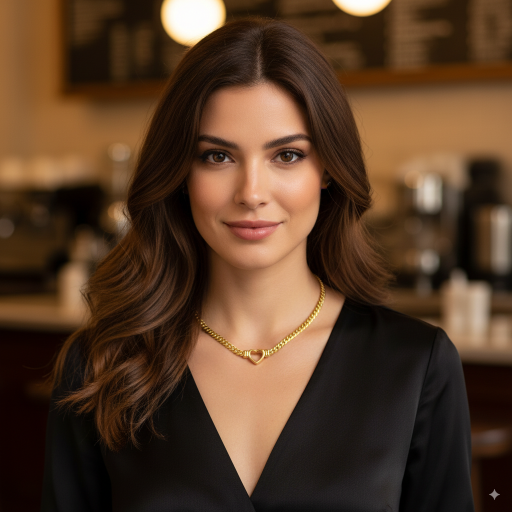 Hollow heart necklace