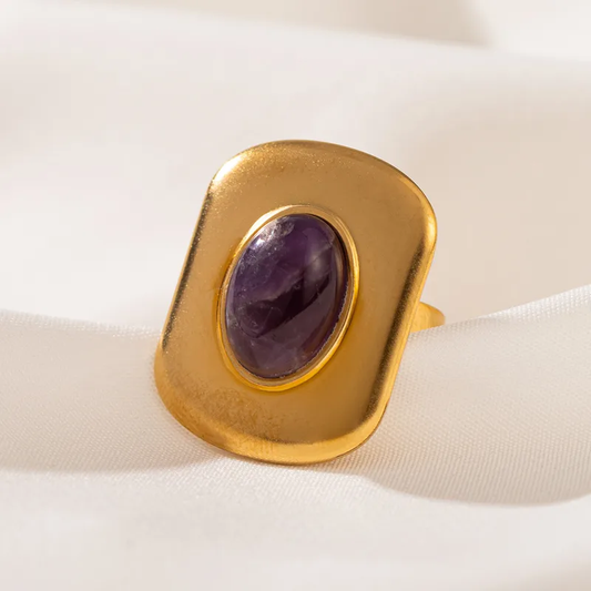 The Amethyst Shield Ring