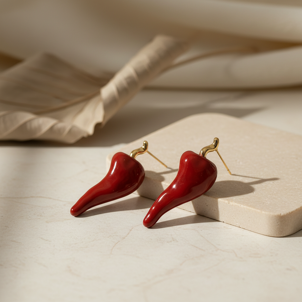 The Corallo Chili Earrings