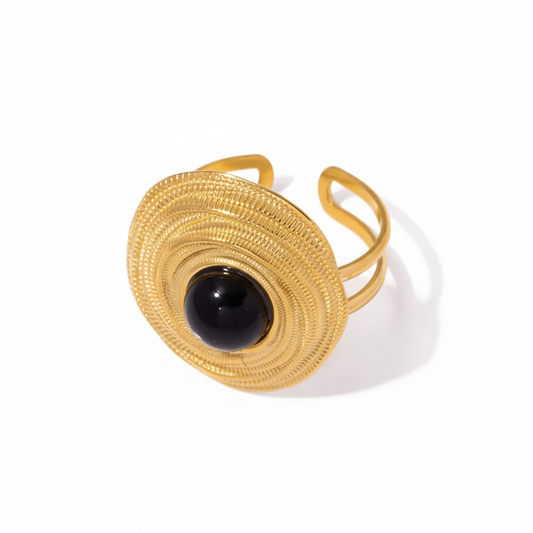 The Onyx Orbit Statement Ring