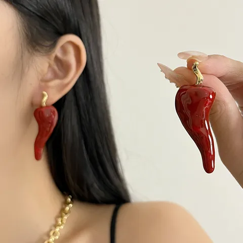 The Corallo Chili Earrings