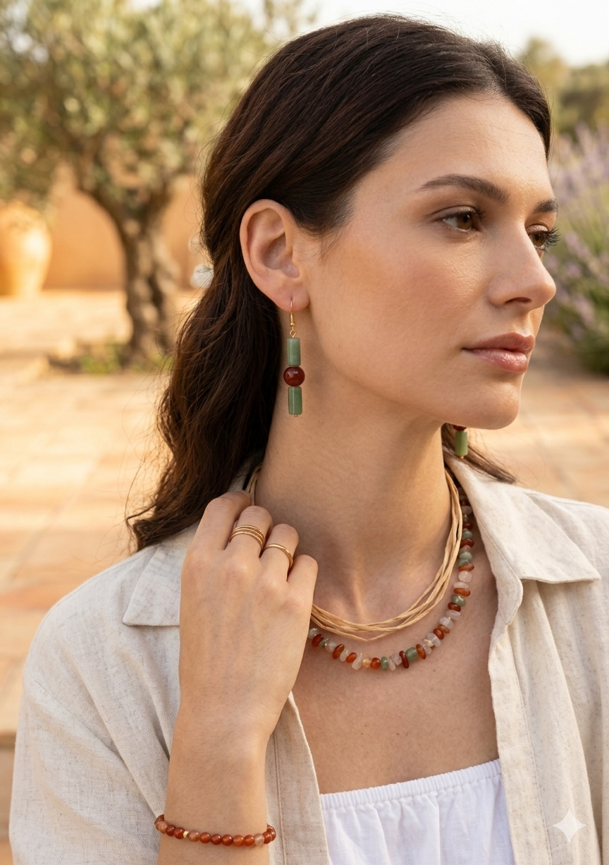 The Ethereal Earth Drop Earrings