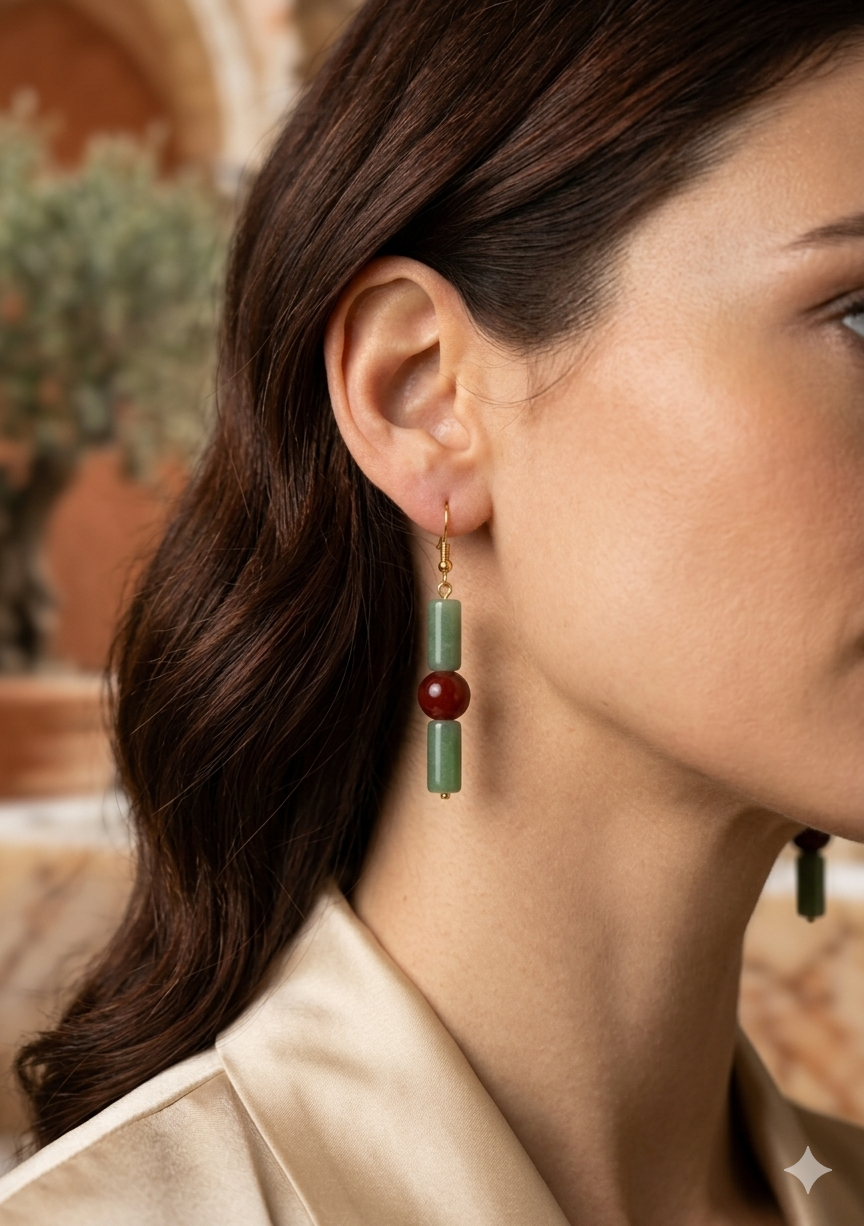 The Ethereal Earth Drop Earrings